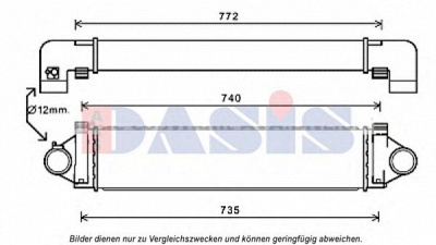 AKS DASIS 047028n -  Интеркулер